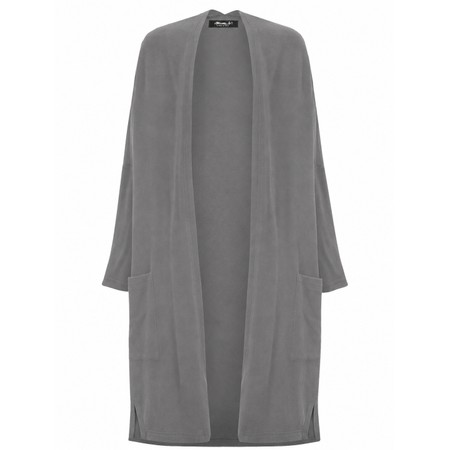 Mama B Soufle U Grigio Plain Fleece Cardigan - Grey