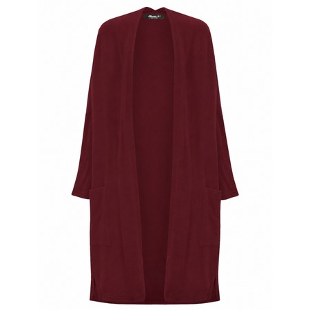 Mama B Soufle U Scuro Plain Fleece Cardigan - Red