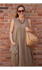 Mama B Cumino Venerdi Cumnio Contrast Crush Pocket Dress  