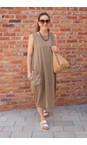 Mama B Cumino Venerdi Cumnio Contrast Crush Pocket Dress  