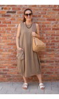 Mama B Cumino Venerdi Cumnio Contrast Crush Pocket Dress  