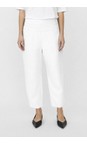 Penna White Linen Tapered Trouser