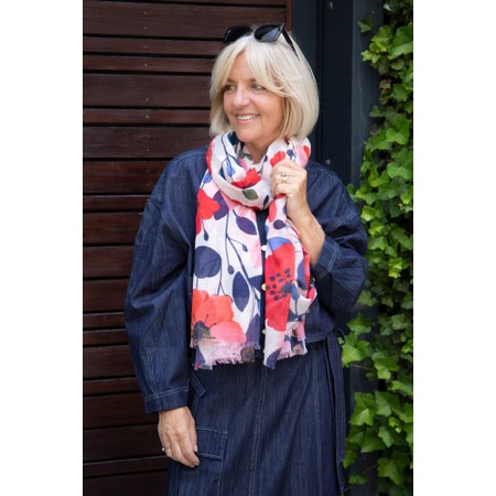Masai Clothing Ashavyn Strawberry Ice Print Scarf - Pink