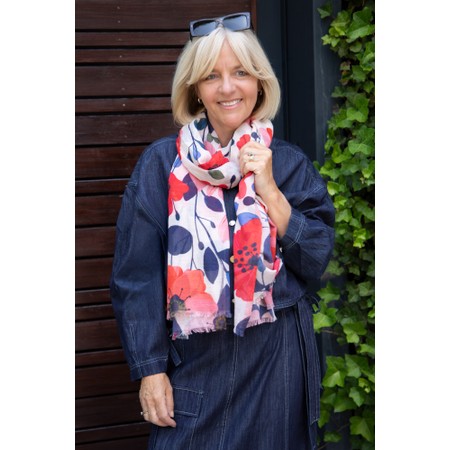 Masai Clothing Ashavyn Strawberry Ice Print Scarf - Pink