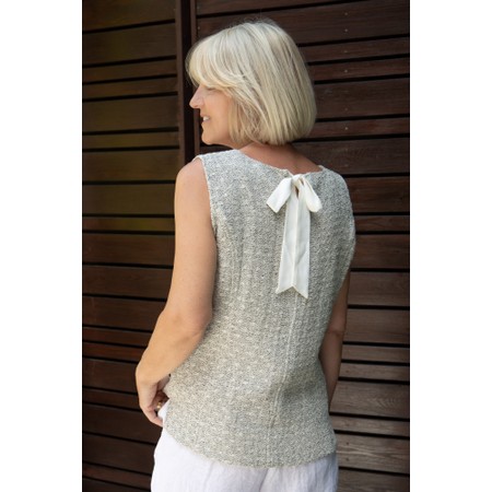 Masai Clothing Elysora Glitter Boucle Top - Off-White