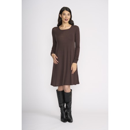 Foil Delightful Ristretto Dress - Brown