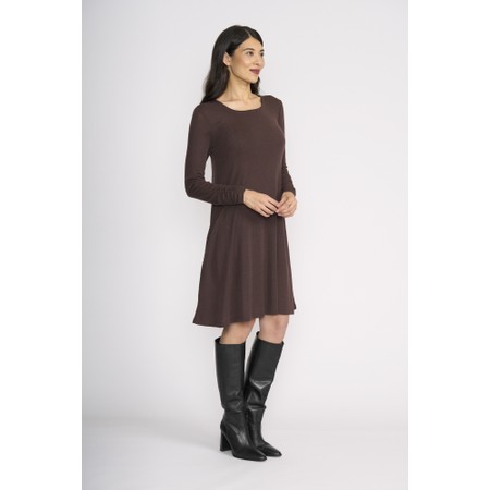 Foil Delightful Ristretto Dress - Brown
