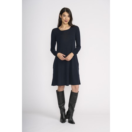 Foil Delightful True Navy Dress - Blue
