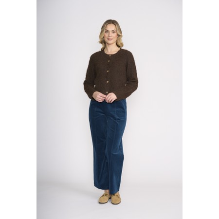 Foil Loop Of Luxury Ground Coffee Cardi - Brown