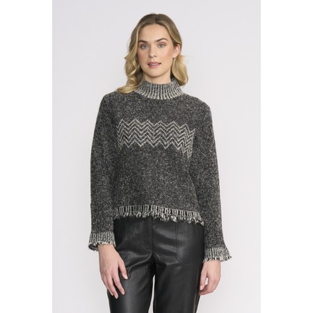 Foil Tussle Me Sweater - Black