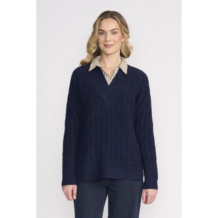 Foil Gauge Your Interest Sweater - Blue