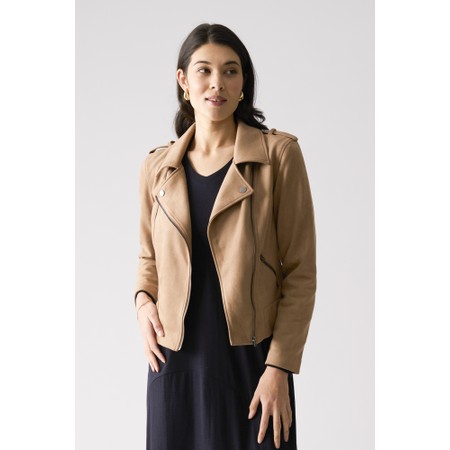 Foil Raiser Suede Tuscan Tan Jacket - Brown