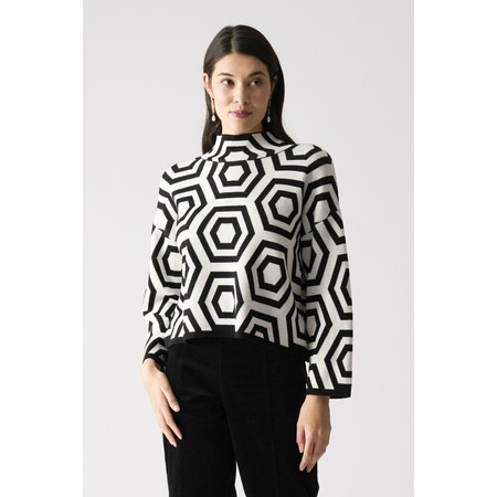 Foil Bee Bold Sweater - Beige