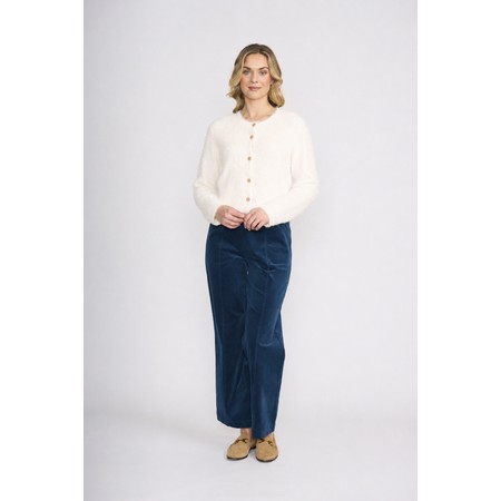 Foil Loop Of Luxury Winter White Cardi - Off-White