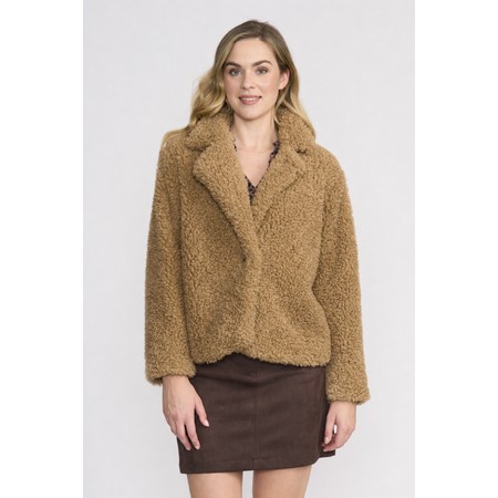Foil Boo Boo Teddy Jacket - Brown