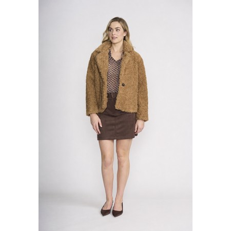 Foil Boo Boo Teddy Jacket - Brown