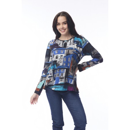 Orientique Porto Blue Organic Contemporary T-Shirt - Blue