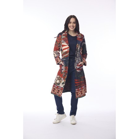 Orientique Zapotec Long Coat - Multicoloured