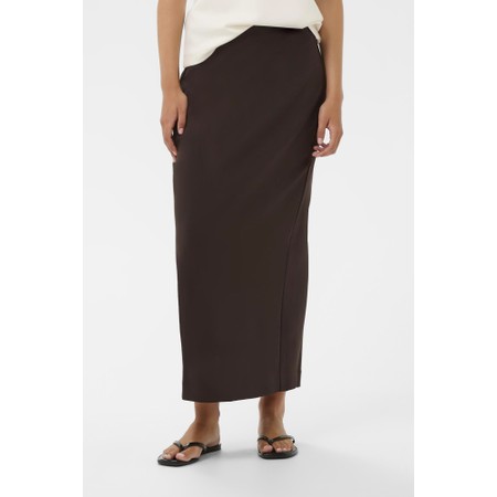 InWear Aida Chocolate Brown Travel Jersey Tube Skirt - Brown