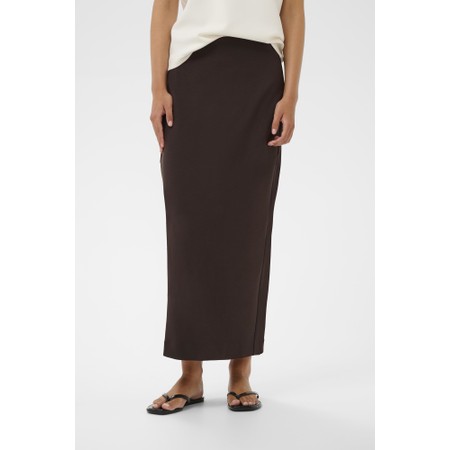 InWear Aida Chocolate Brown Travel Jersey Tube Skirt - Brown