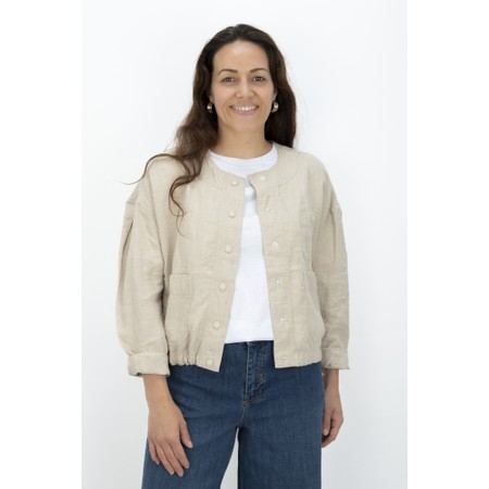 Masai Clothing Jynthera Natural Solid Line Jacket - Beige