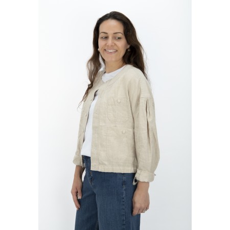 Masai Clothing Jynthera Natural Solid Line Jacket - Beige