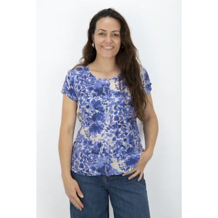 Masai Clothing La Medieval Blue Print Shirt - Blue