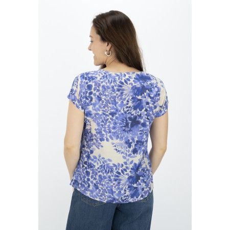 Masai Clothing La Medieval Blue Print Shirt - Blue