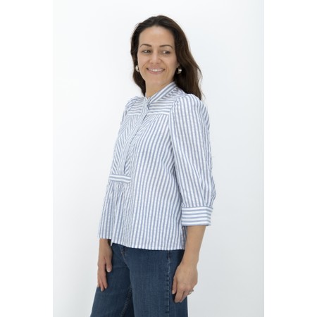 Masai Clothing Deyla Stripe Top - Blue