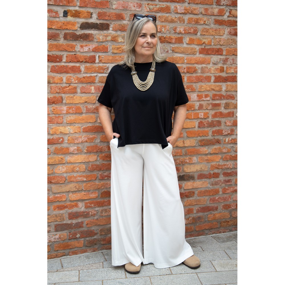 Mama B Giovedi U Nero Plain Boxy Top Nero