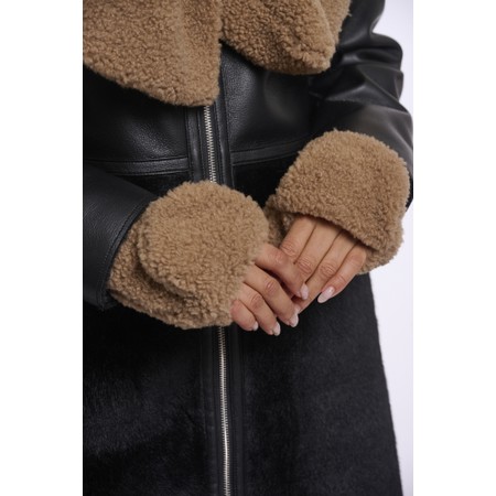 RINO AND PELLE Aleida Toast Teddy Gloves - Brown