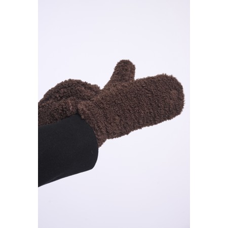 RINO AND PELLE Aleida Coffee Roast Teddy Gloves - Brown