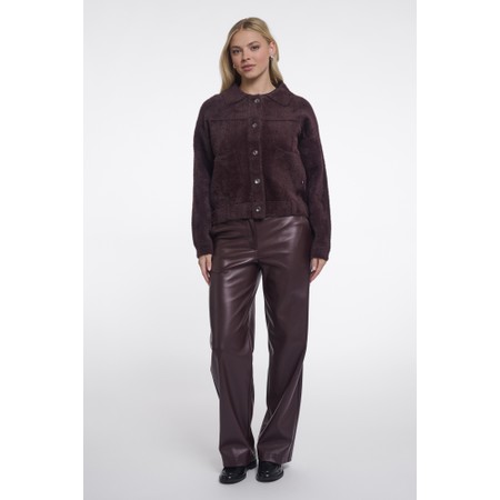 RINO AND PELLE Bubbly Soft Boxy Jacket in Fudge Cloak - Brown