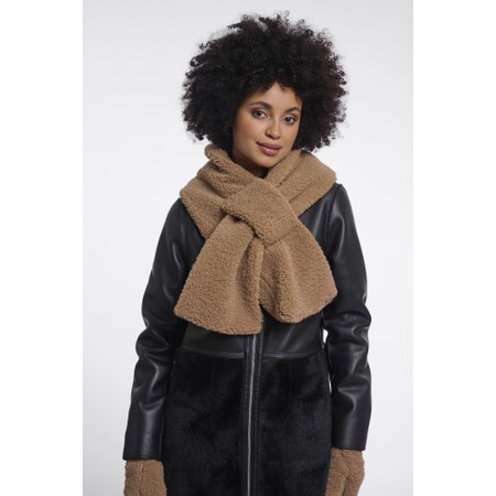 RINO AND PELLE Asho  Toast Teddy Scarf - Brown