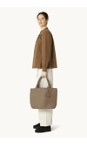 Braided Reversible Mocca Metallic Shopper