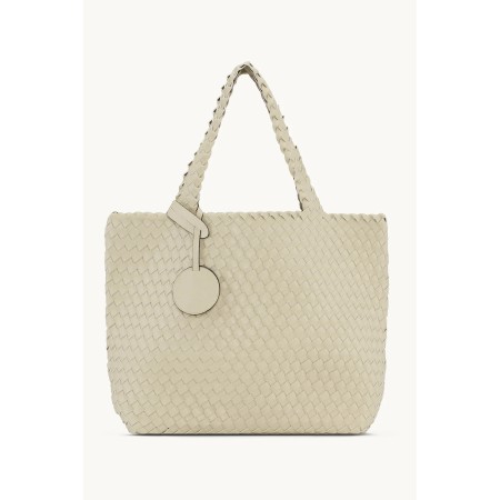Ilse Jacobsen Braided Reversible Ivory Platin Shopper - Beige