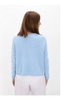Amazing Woman Crystal Blue Jodie Crystal Blue Front Pocket Supersoft Knit Jumper  