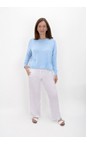 Amazing Woman Crystal Blue Jodie Crystal Blue Front Pocket Supersoft Knit Jumper  