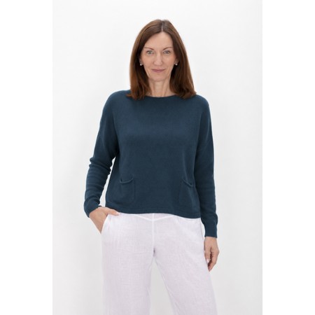 Amazing Woman Jodie Laguna Front Pocket Supersoft Knit Jumper - Blue