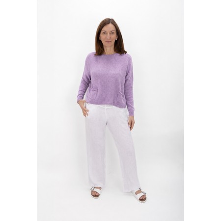 Amazing Woman Jodie Lilac Front Pocket Supersoft Knit Jumper - Purple