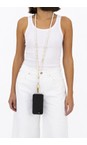 Eliza Gracious Cream Cream Beaded Long Necklace  