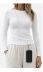 Eliza Gracious Cream Star & Pearl Beaded Long Necklace  