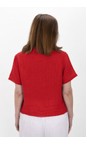 Amazing Woman Red Marilyn Red Boxy Linen Shirt  