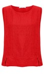 Amazing Woman Red Lucie Linen Red Cami Top  