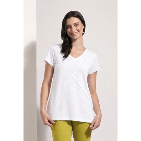 Foil Angle Devine White Tee - White