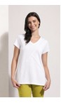 Foil White  Angle Devine White Tee  