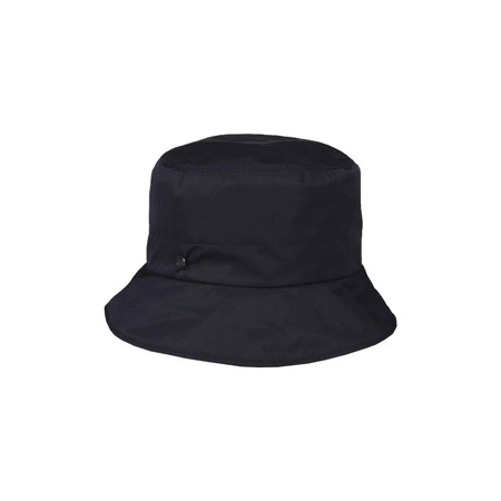 Loevenich Warm Lined Navy Bucket Style Rain Hat - Blue