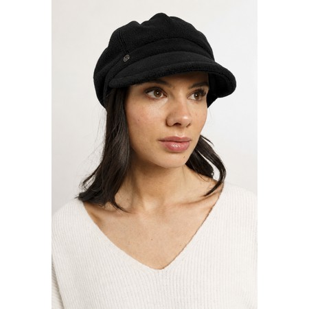 Loevenich Black Bakerboy Polar Soft®.Windproof Cap - Black