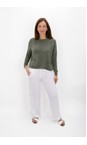 Amazing Woman Sage Green Jodie Sage Green Front Pocket Supersoft Knit Jumper  