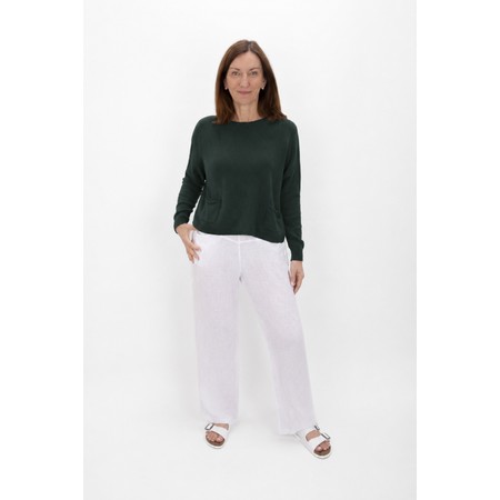 Amazing Woman Jodie Forest Front Pocket Supersoft Knit Jumper - Green